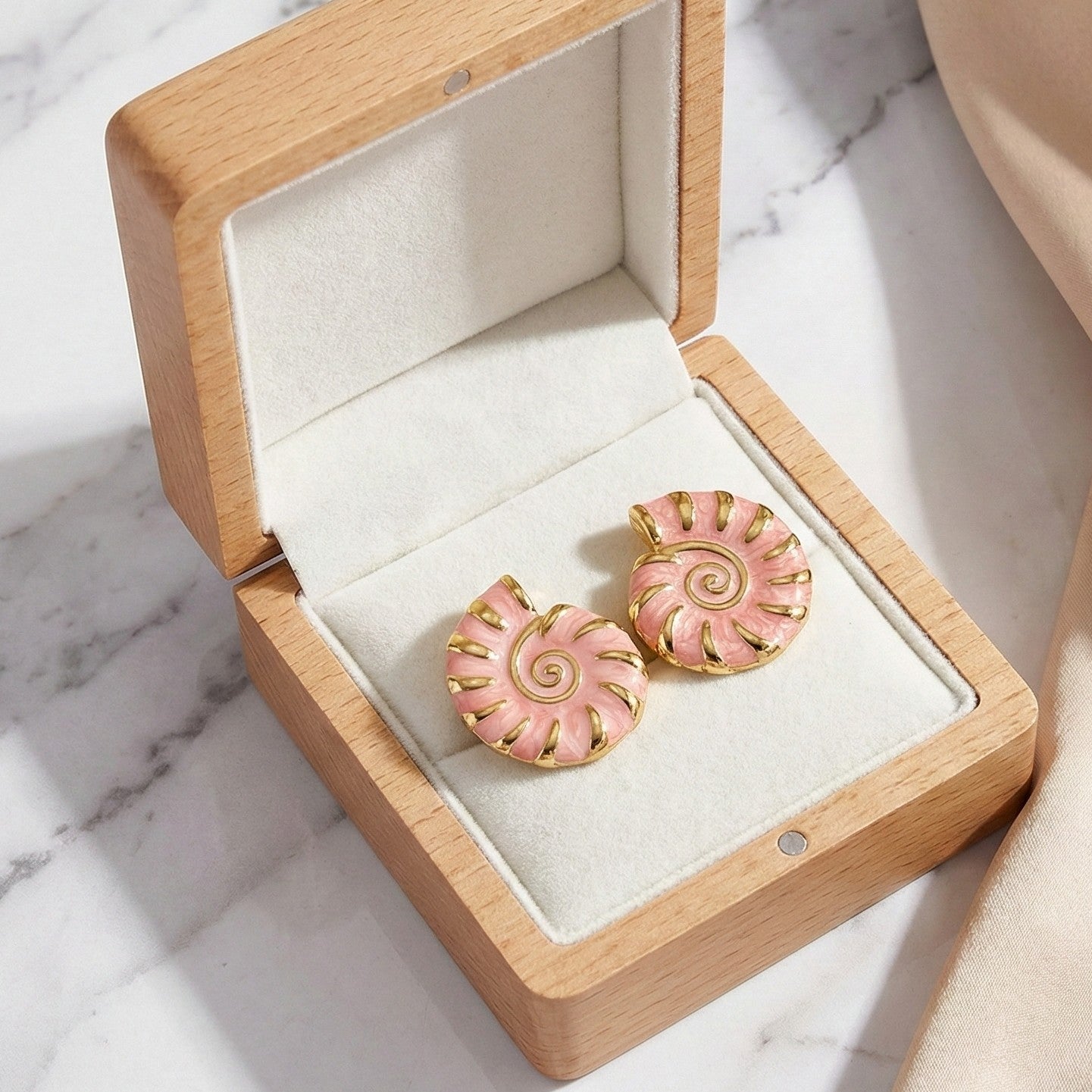 Golden Spiral Studs