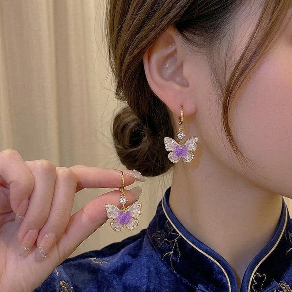 Lavender Glow Hoops