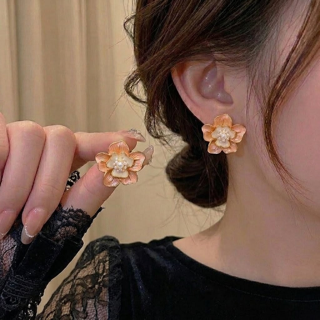 Blush Bloom Studs