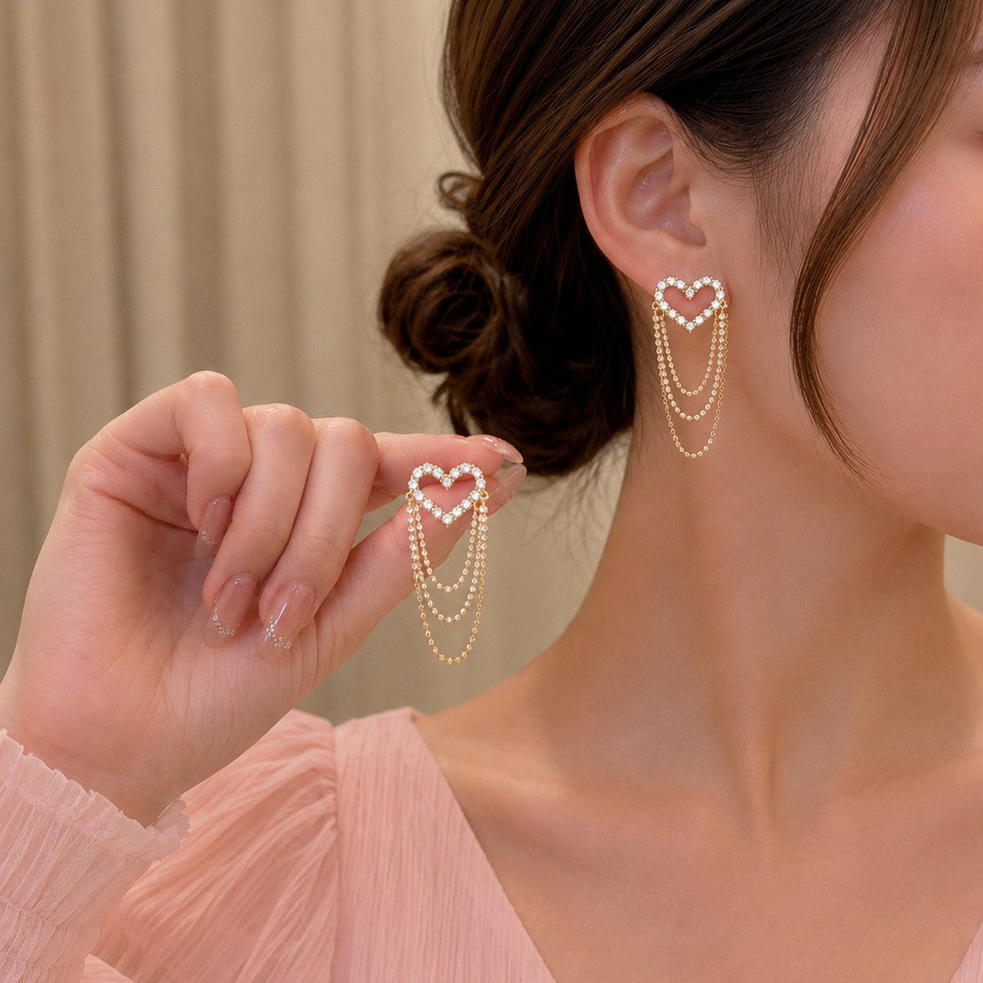 Heart Chain Drops