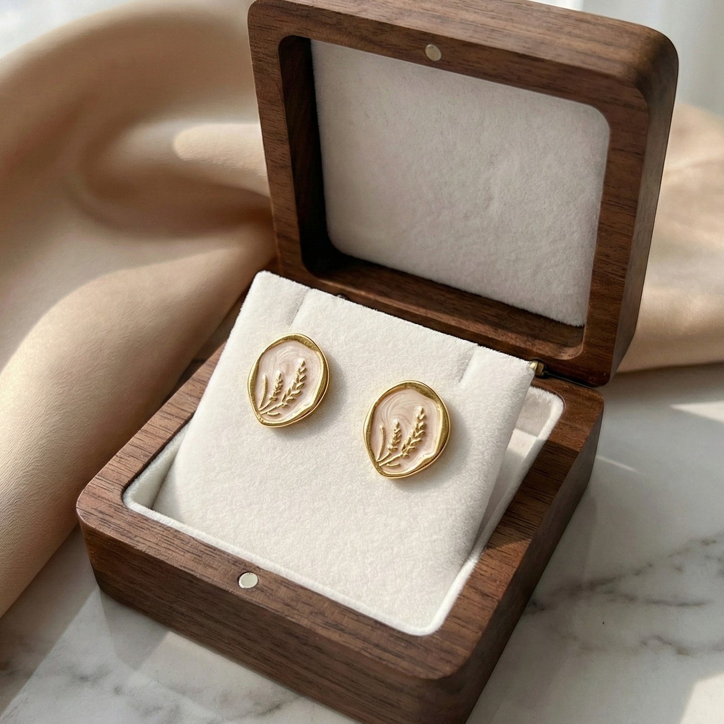 Blush Garden Studs