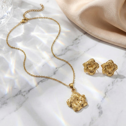 Golden Hibiscus Bloom Set