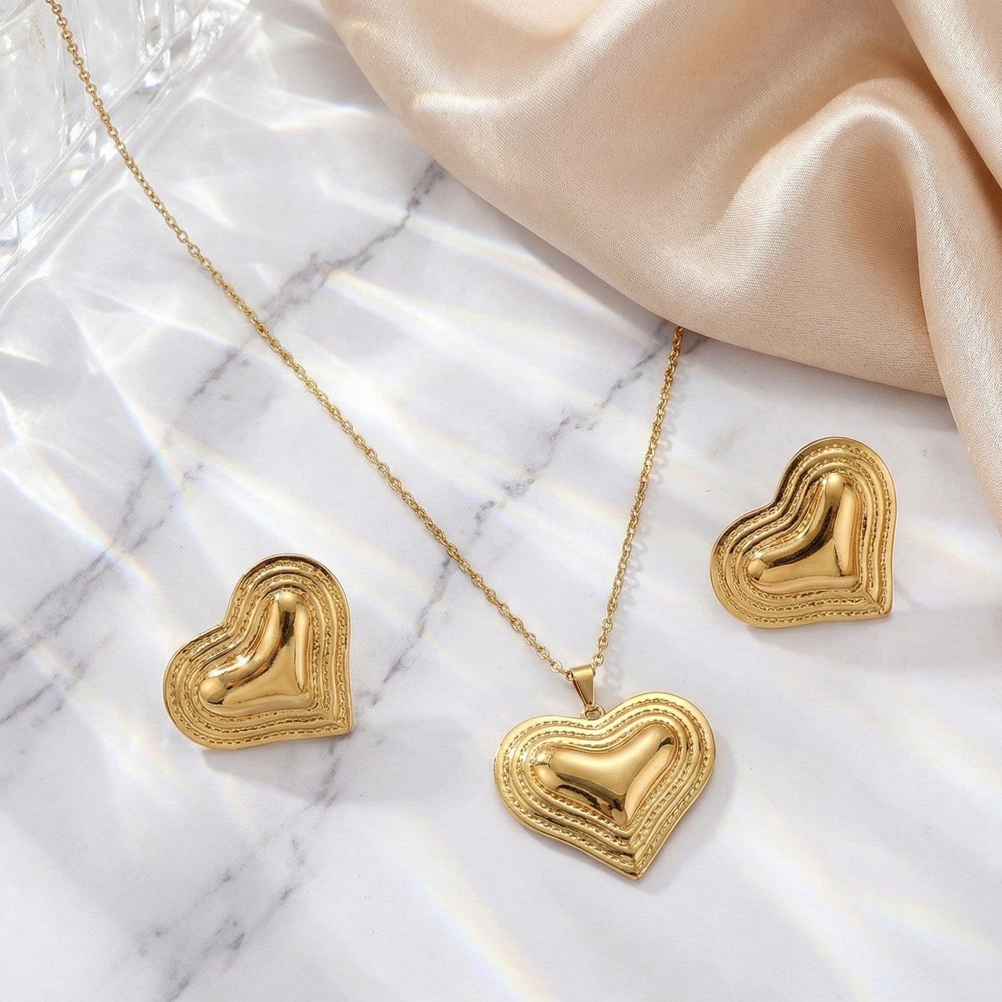 Regal Heart Gold Set