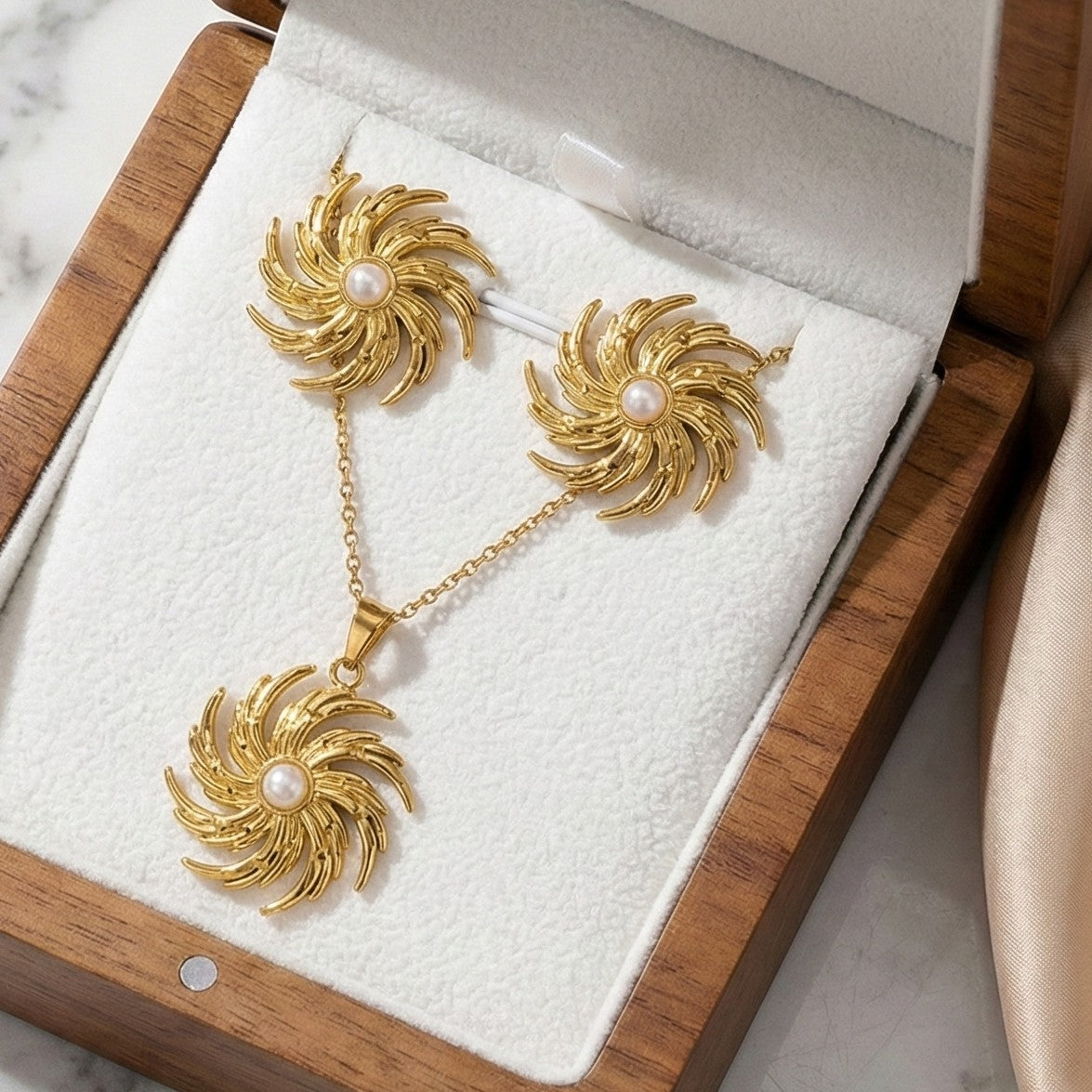 Solaris Pearl Gold Set