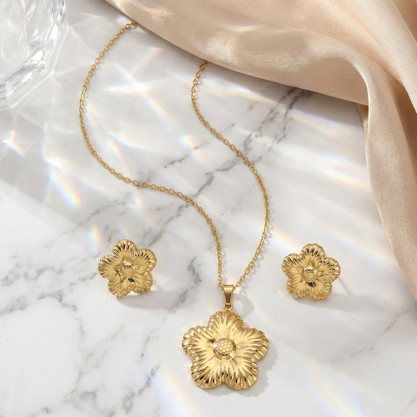 Gilded Petal Harmony Set