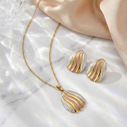Trinity Shell Gold Set