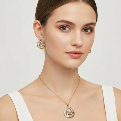 Trinity Knot Gold Set