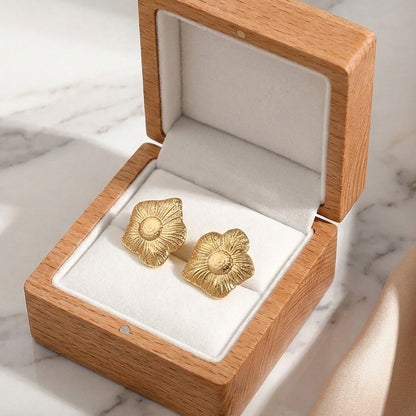 Golden Petal Studs