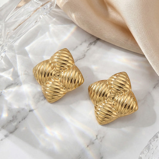 Golden Crest Studs