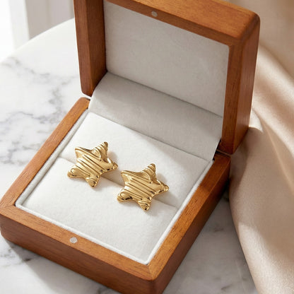 Golden Starlet Studs