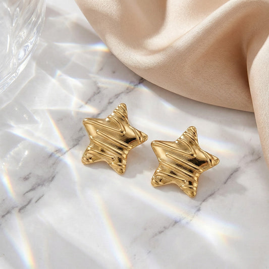 Golden Starlet Studs