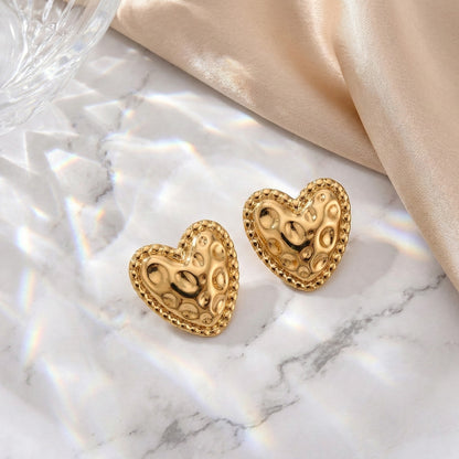 Regal Heart Studs