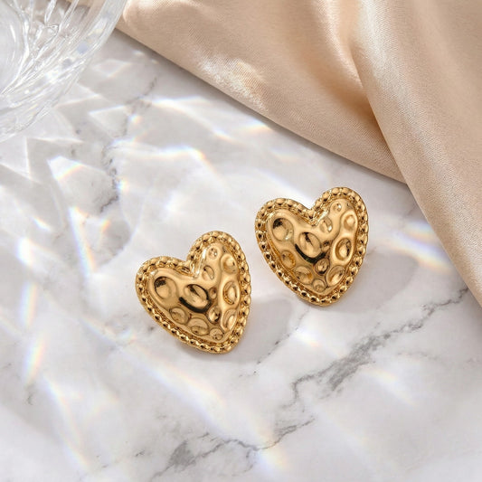 Regal Heart Studs
