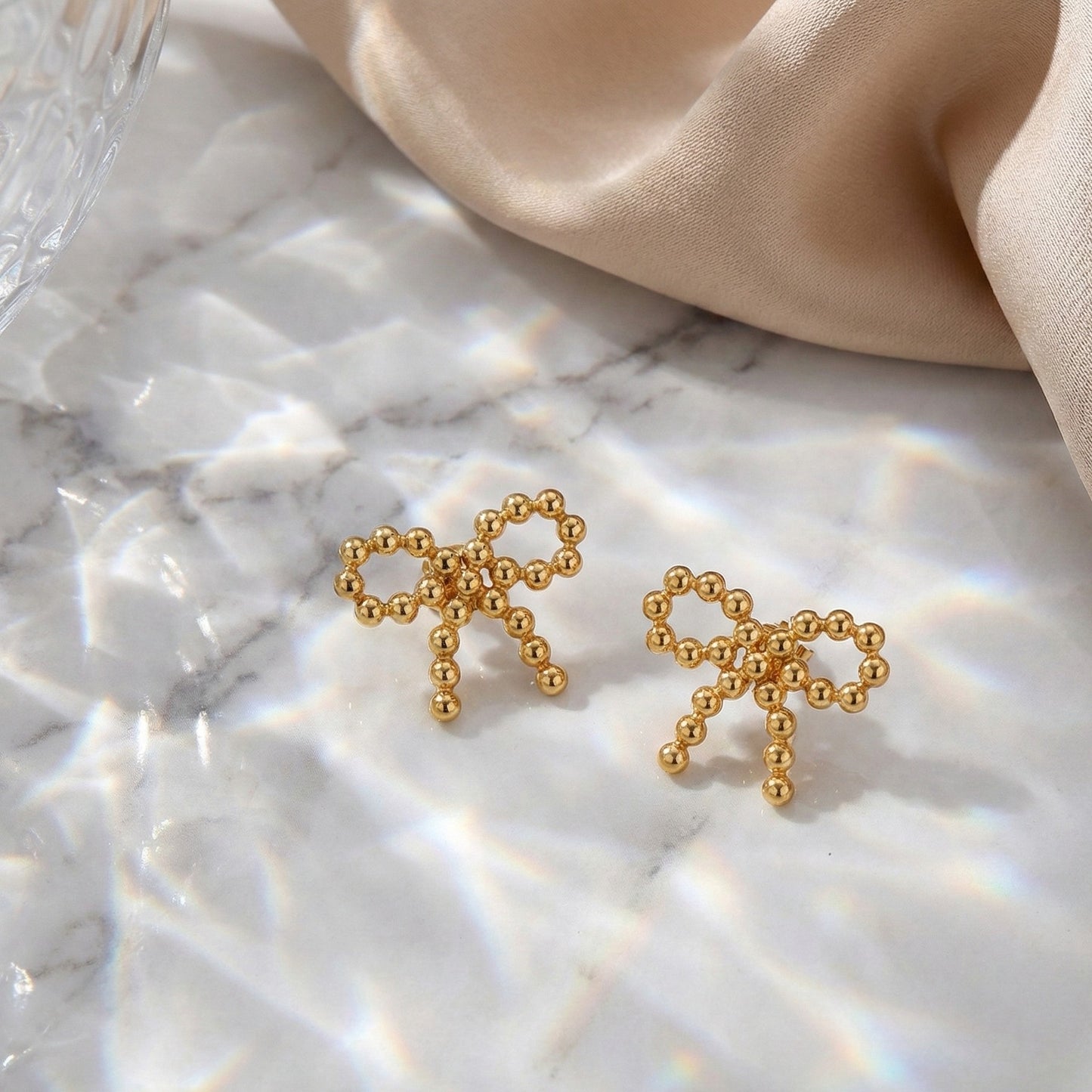 Beaded Knot Studs