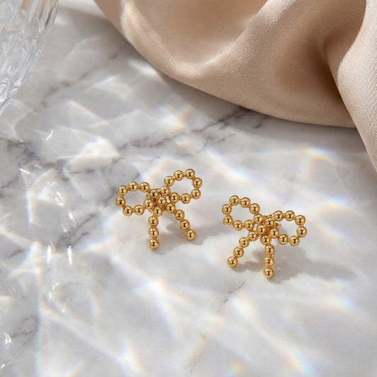 Beaded Knot Studs