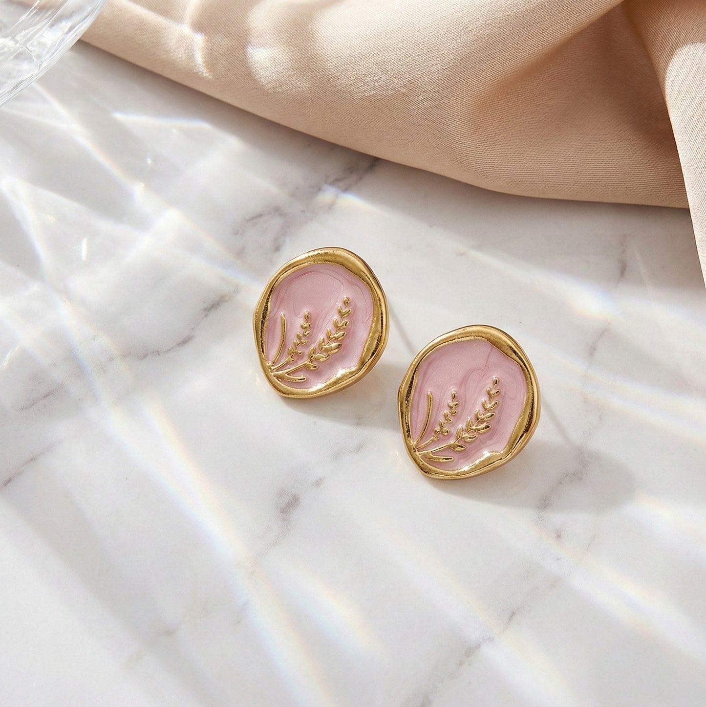 Blush Garden Studs