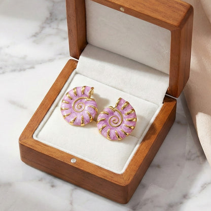 Golden Spiral Studs