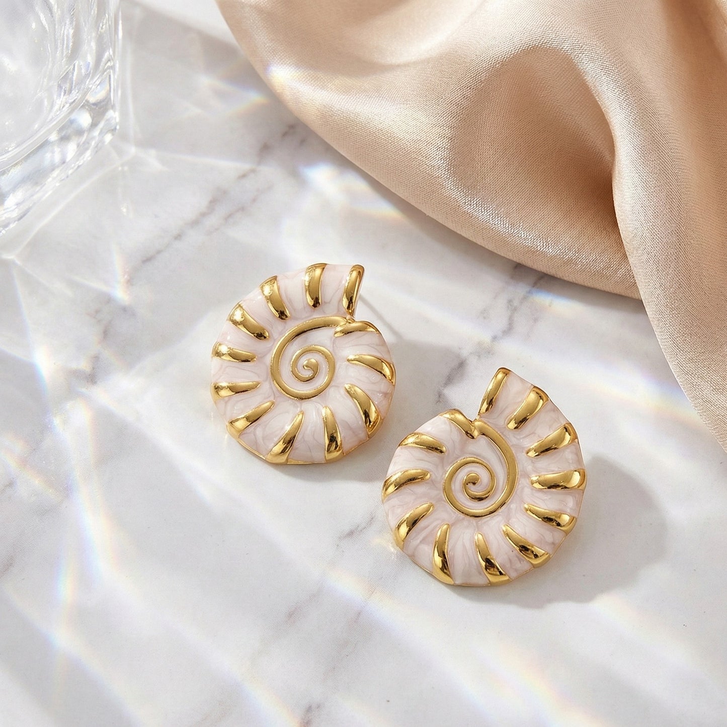 Golden Spiral Studs