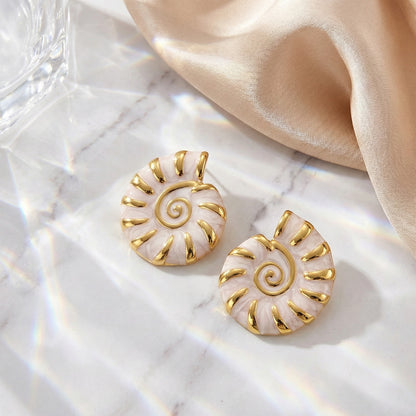 Golden Spiral Studs