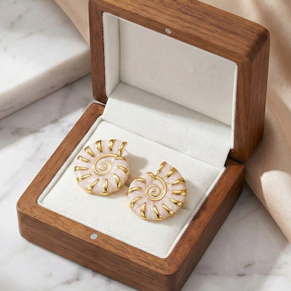 Golden Spiral Studs