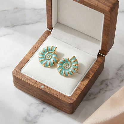 Golden Spiral Studs