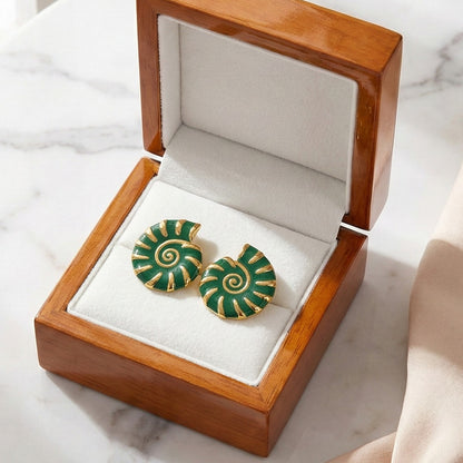 Golden Spiral Studs