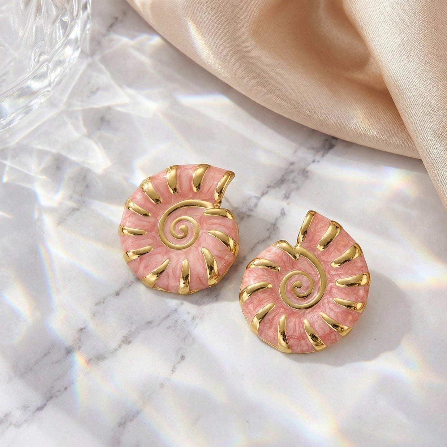 Golden Spiral Studs