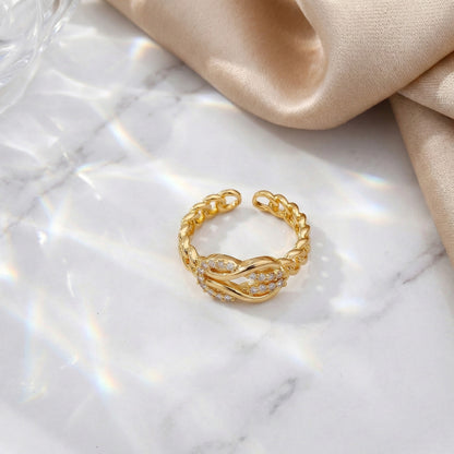 Golden Infinity Ring