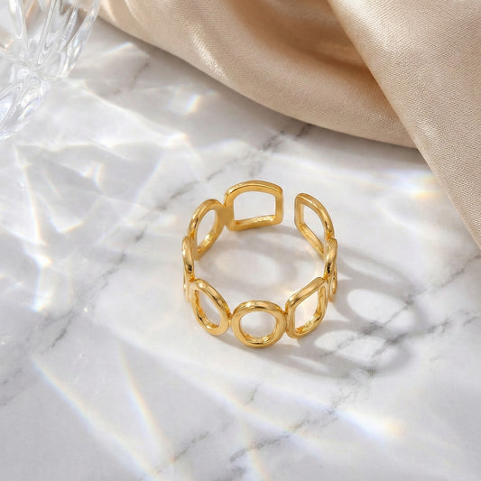 Golden Orbit Ring