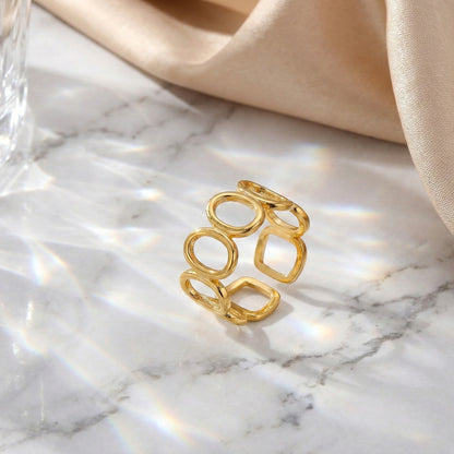 Golden Orbit Ring