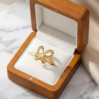 Gilded Butterfly Ring