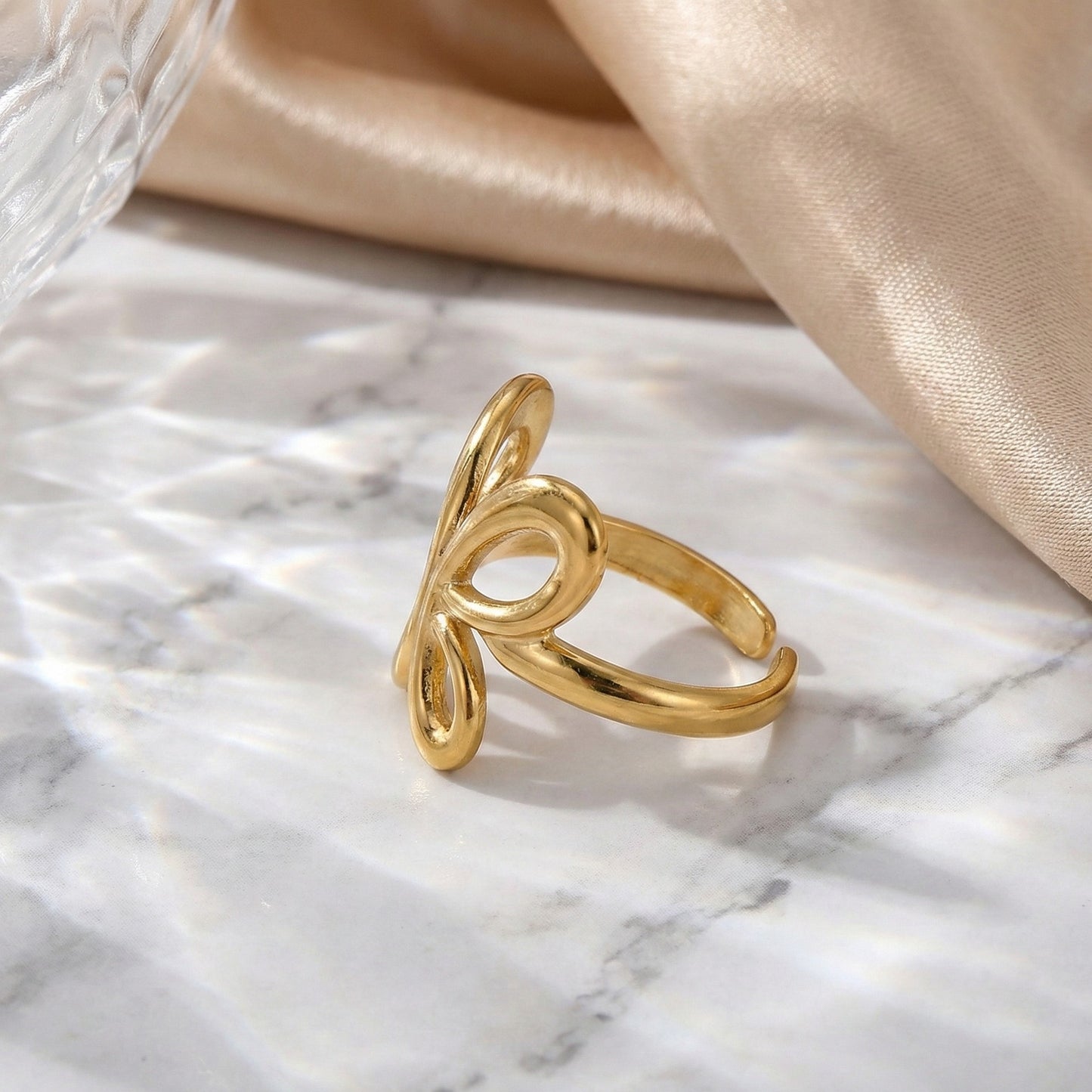 Gilded Butterfly Ring
