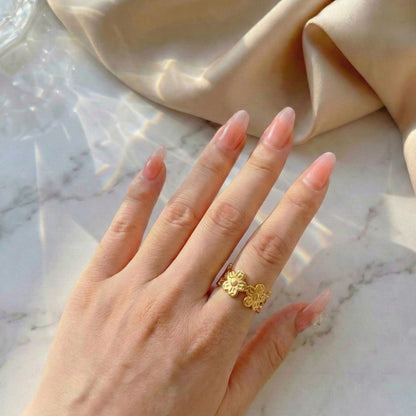 Floral Charm Ring