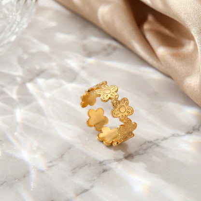 Floral Charm Ring