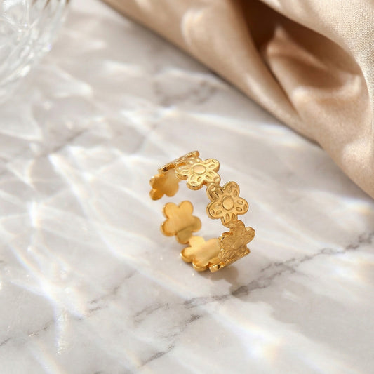 Floral Charm Ring