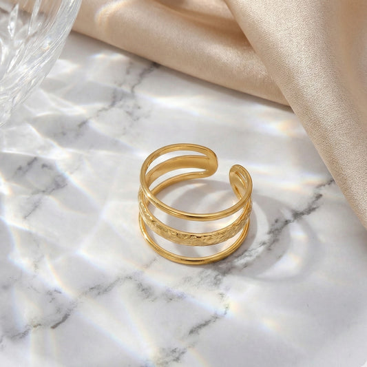 Golden Trinity Ring