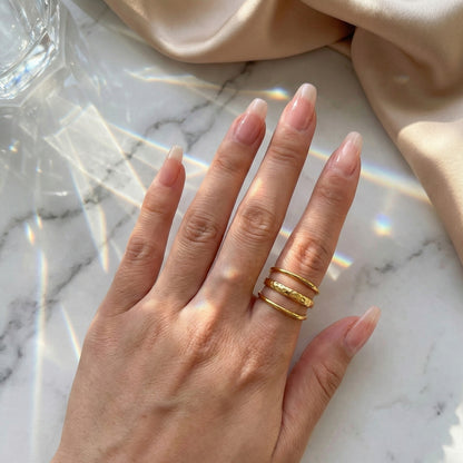 Golden Trinity Ring