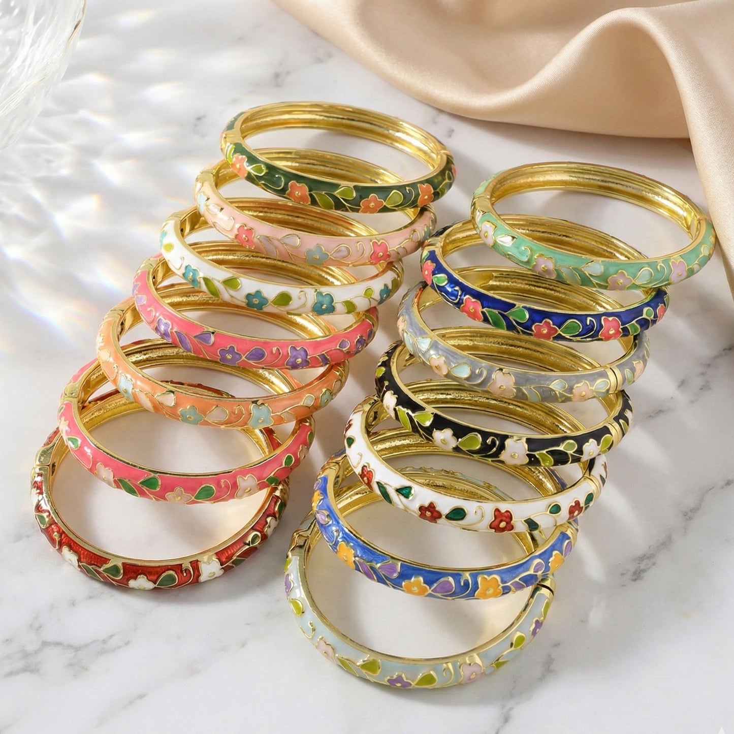 Floral Vine Bangles