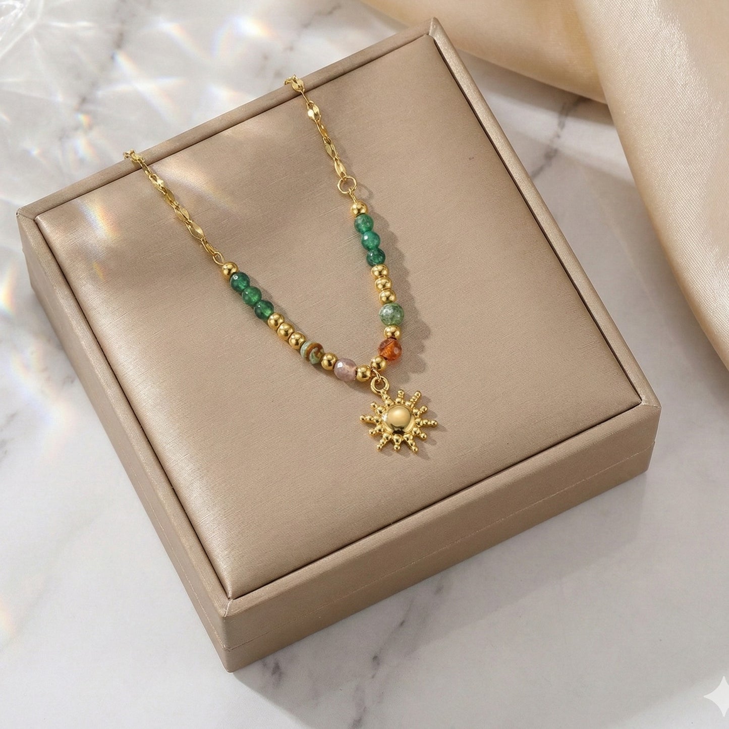 Boho Sunburst Necklace