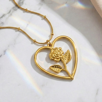 Bloom Heart Necklace