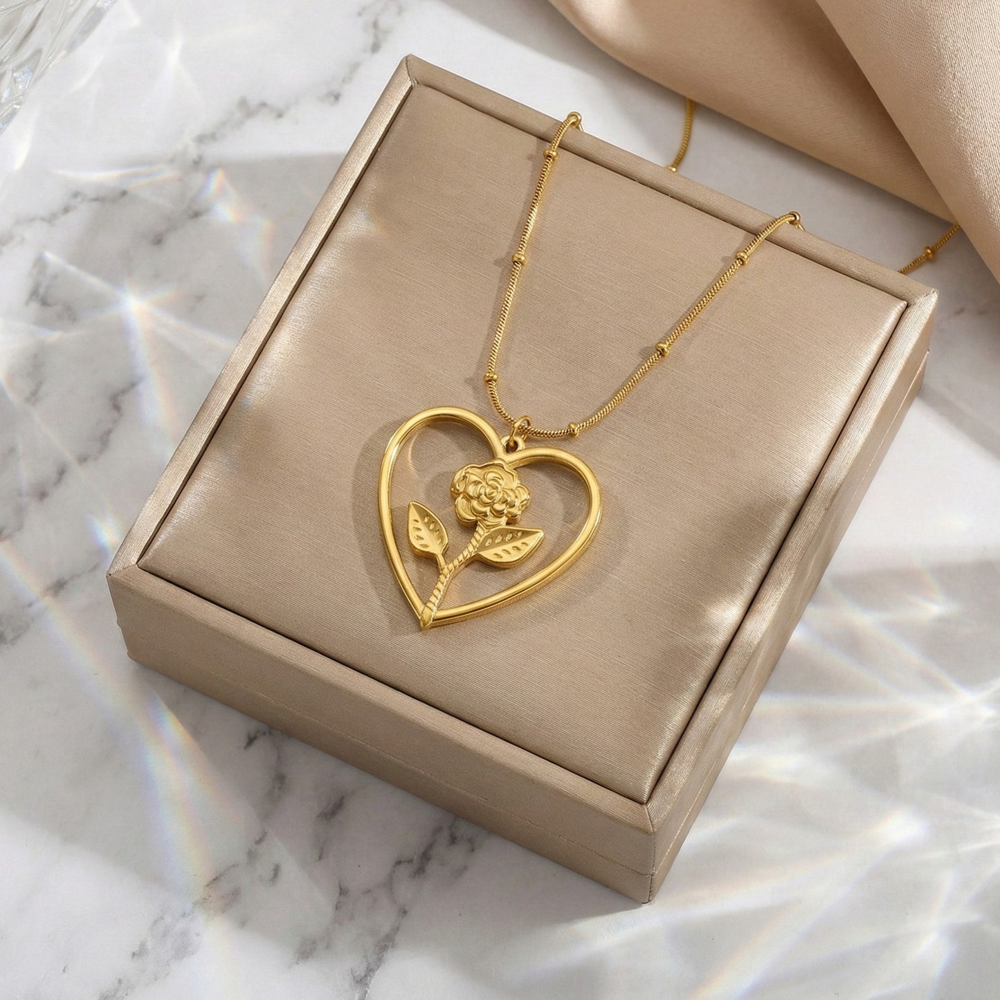 Bloom Heart Necklace