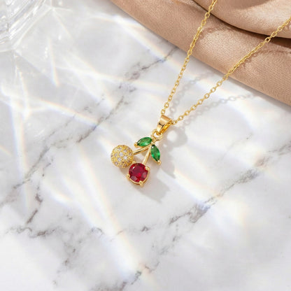 Cherry Sparkle Necklace