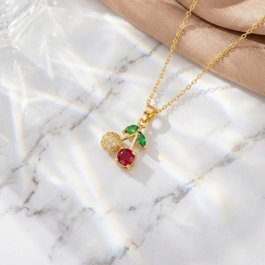 Cherry Sparkle Necklace