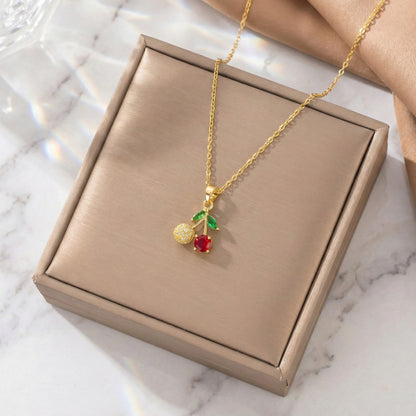 Cherry Sparkle Necklace