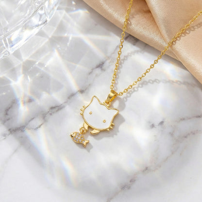 Fishy Kitty Necklace