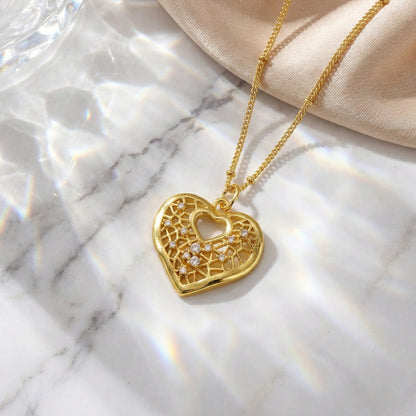 Mesh Heart Necklace