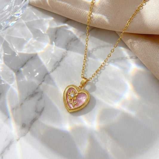 Petal Heart Necklace