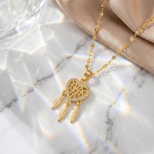 Heart Dreamcatcher Necklace