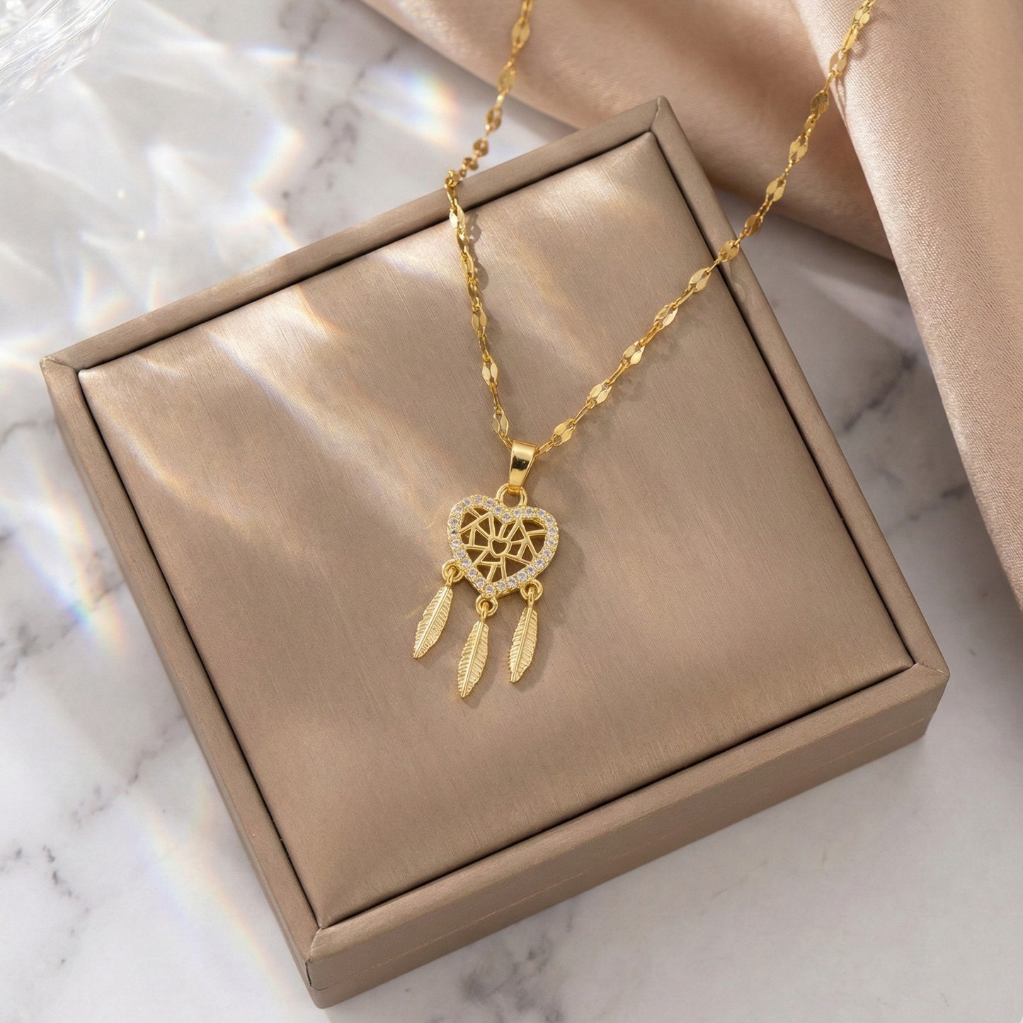 Heart Dreamcatcher Necklace