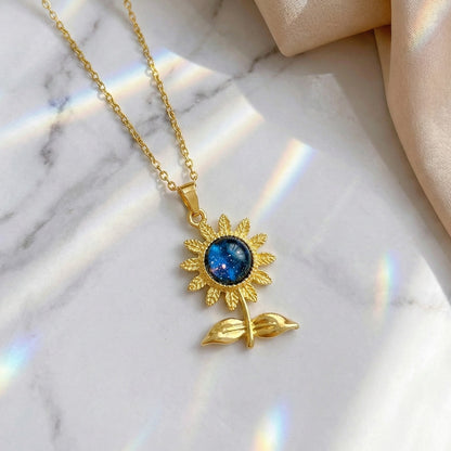 Celestial Sunflower Necklace